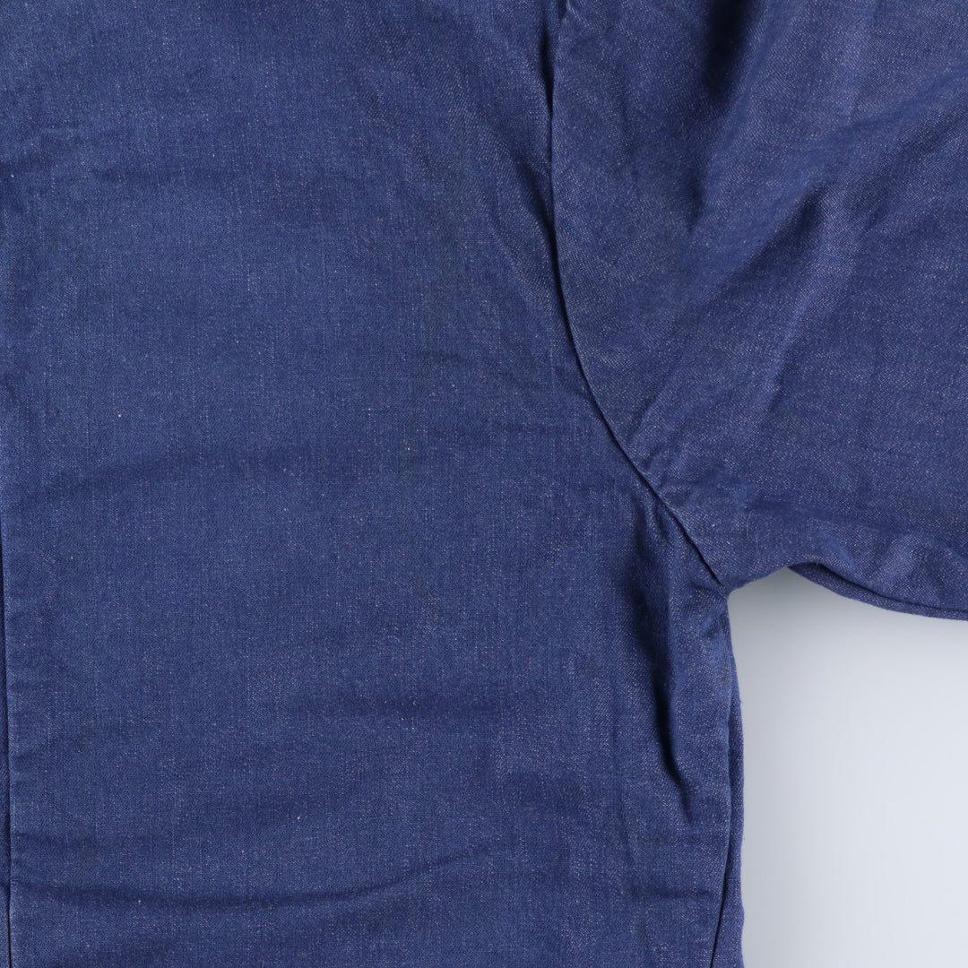 Vintage 70s-80'S BIG B Bat-Dyed Denim Coverall, Men's Size Medium unclear navy blue type Vintage Second Hand