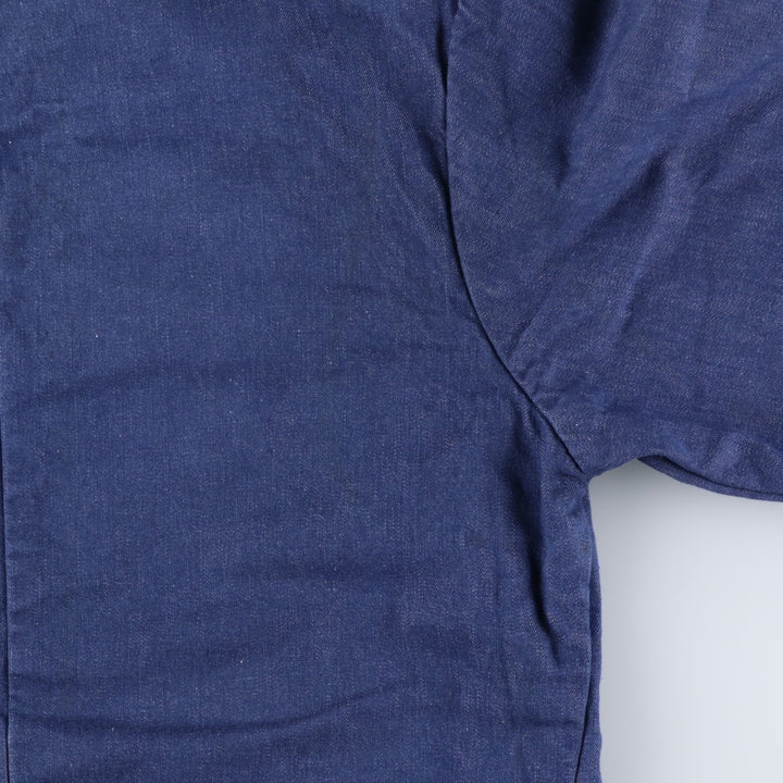 Vintage 70s-80'S BIG B Bat-Dyed Denim Coverall, Men's Size Medium unclear navy blue type Vintage Second Hand