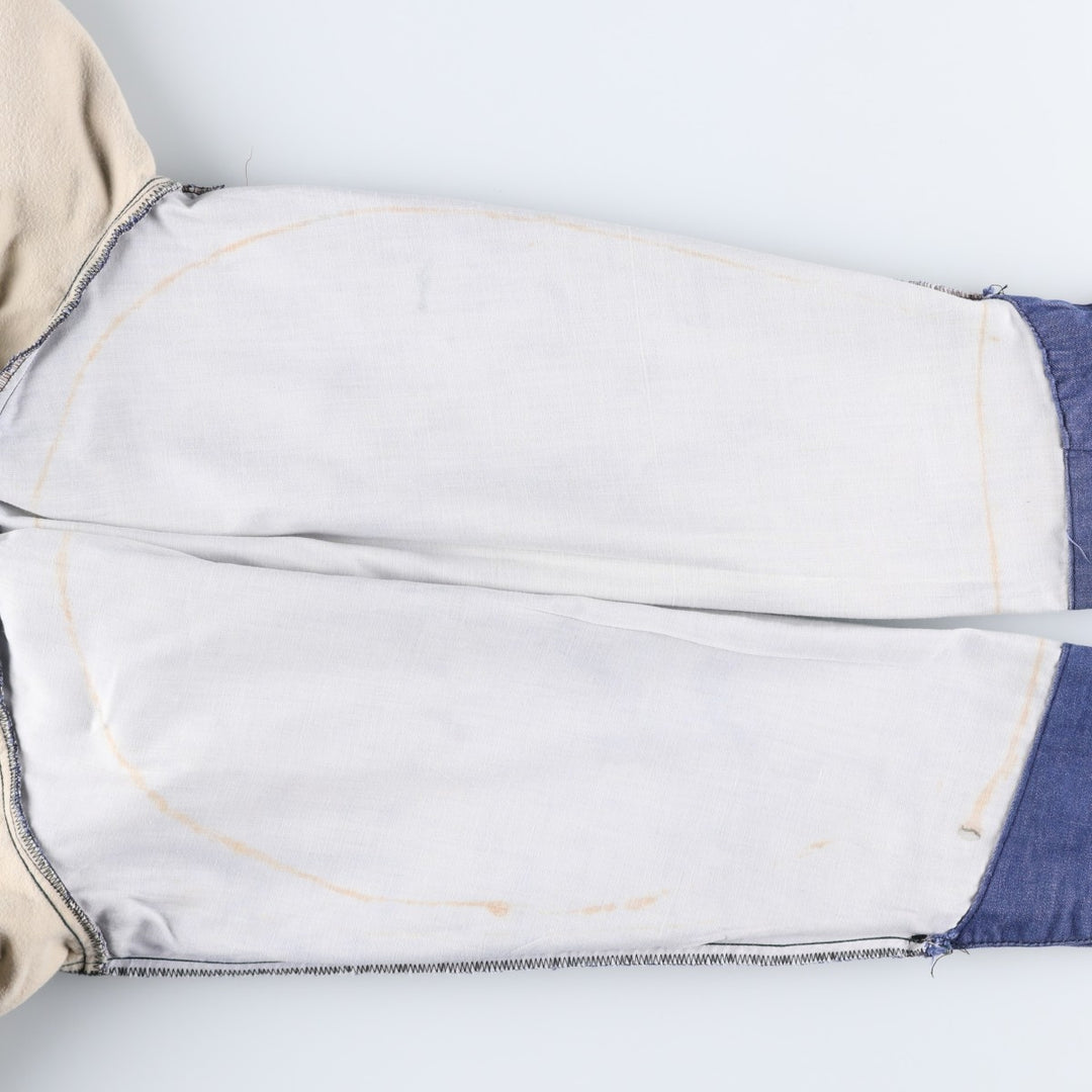 Vintage 70s-80'S BIG B Bat-Dyed Denim Coverall, Men's Size Medium unclear navy blue type Vintage Second Hand