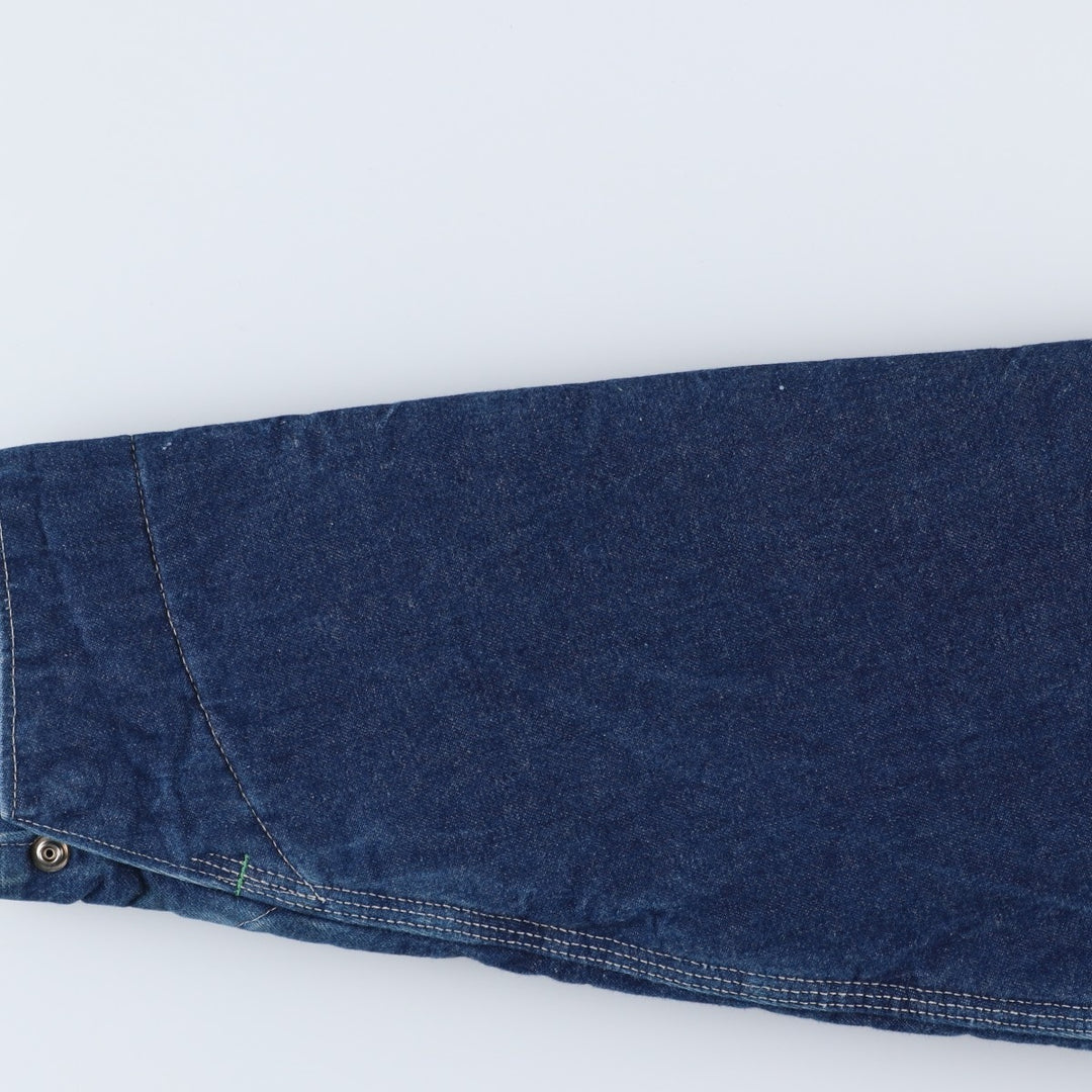 Vintage 70s-80'S Osh Kosh B'GOSH Bat-Dye Padded Denim Coverall, Made in USA, Men's Size L cotton navy blue type Vintage Second Hand