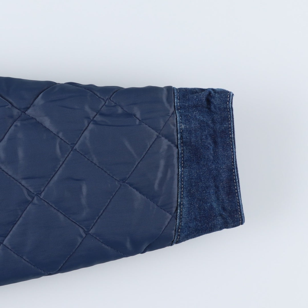 Vintage 70s-80'S Osh Kosh B'GOSH Bat-Dye Padded Denim Coverall, Made in USA, Men's Size L cotton navy blue type Vintage Second Hand