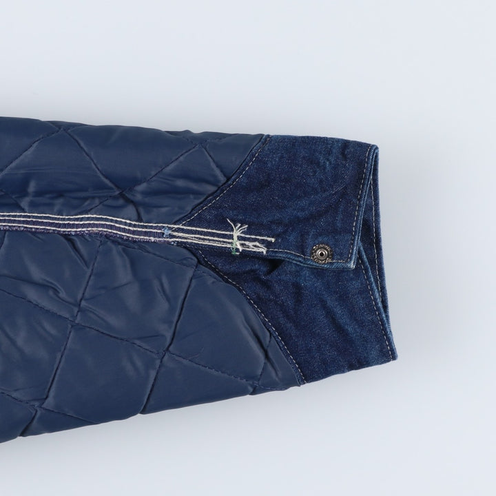 Vintage 70s-80'S Osh Kosh B'GOSH Bat-Dye Padded Denim Coverall, Made in USA, Men's Size L cotton navy blue type Vintage Second Hand