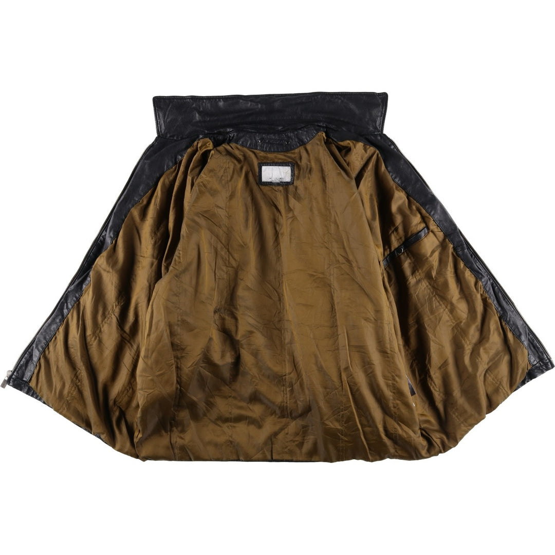 Wilsons Leather Padded Swing Top Leather Blouson, Men's Size XL genuine leather black type Vintage Second Hand