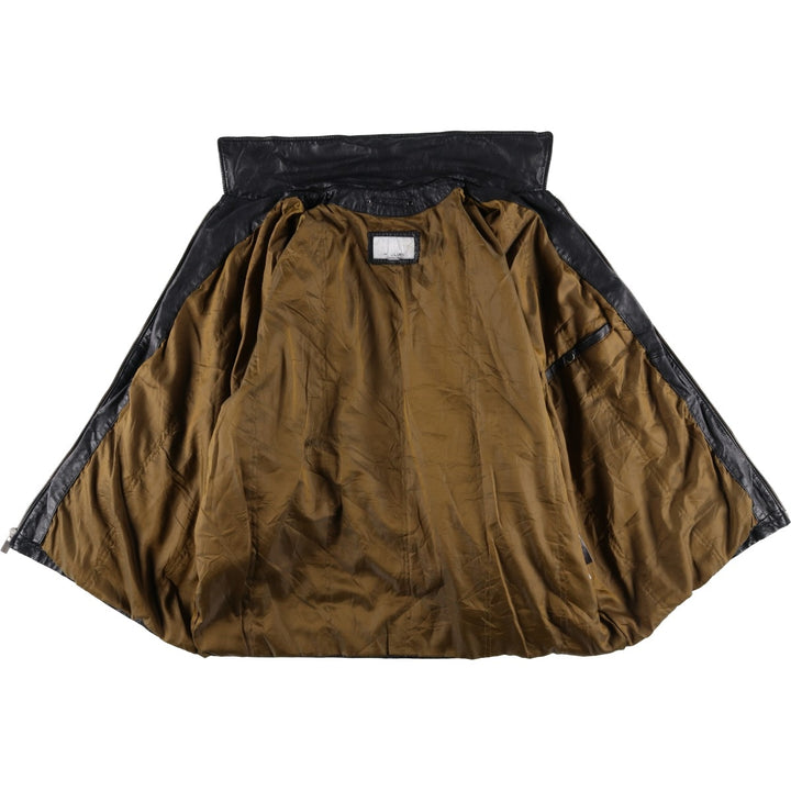 Wilsons Leather Padded Swing Top Leather Blouson, Men's Size XL genuine leather black type Vintage Second Hand