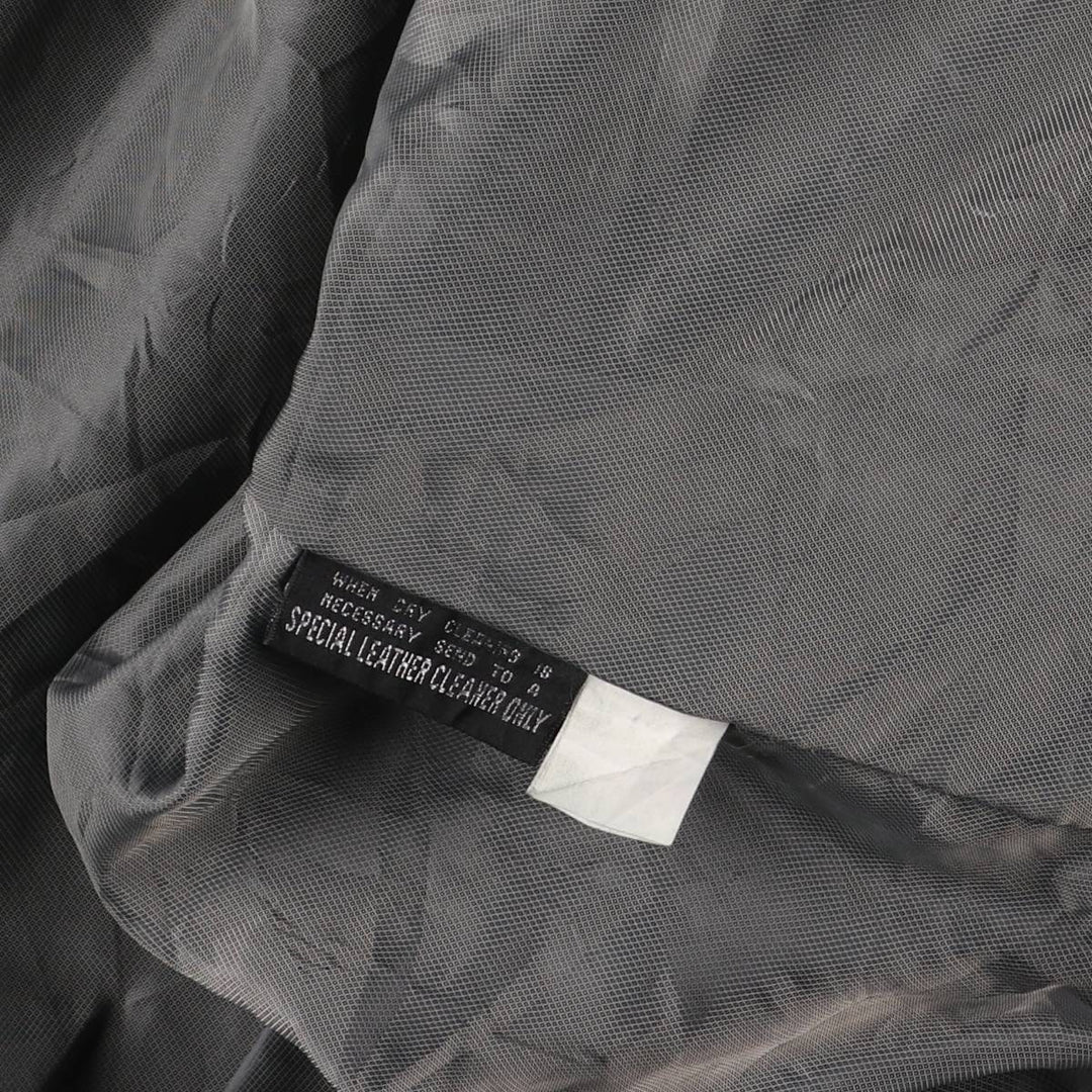 Wilsons Leather Pelle Studio Padded Swing-Top Leather Blouson, Men's Size L genuine leather black type Vintage Second Hand