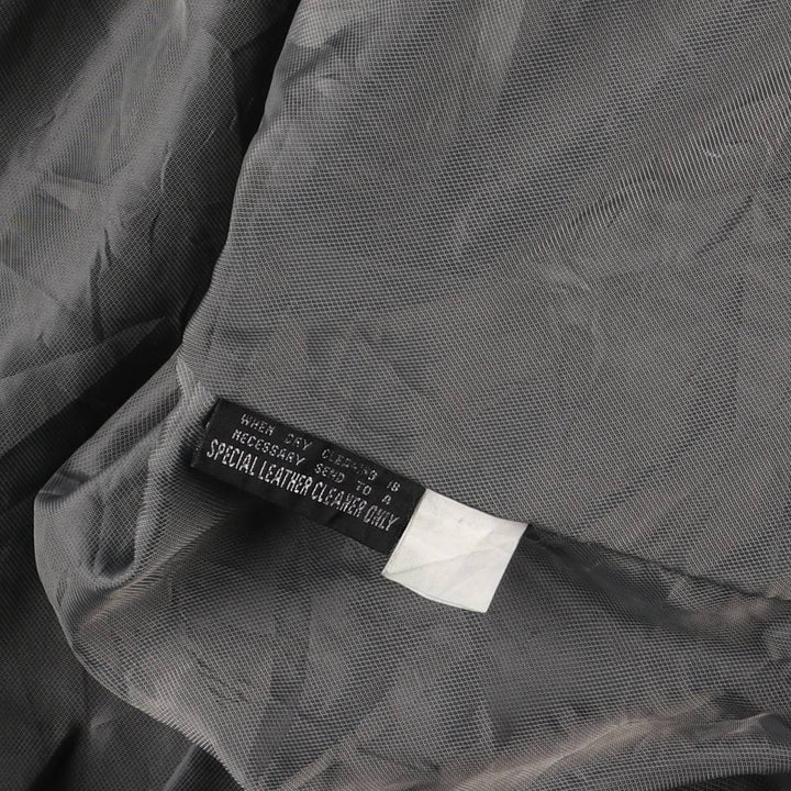 Wilsons Leather Pelle Studio Padded Swing-Top Leather Blouson, Men's Size L genuine leather black type Vintage Second Hand