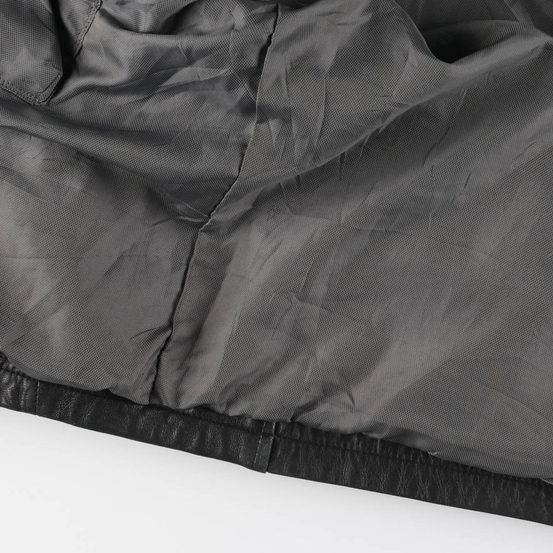 Wilsons Leather Pelle Studio Padded Swing-Top Leather Blouson, Men's Size L genuine leather black type Vintage Second Hand
