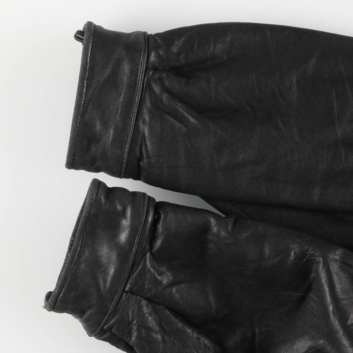 Wilsons Leather Pelle Studio Padded Swing-Top Leather Blouson, Men's Size L genuine leather black type Vintage Second Hand