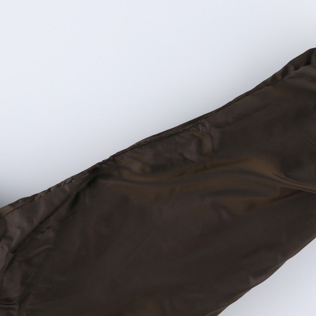 LW Swing Top Leather Blouson Men's Size L genuine leather brown type Vintage Second Hand