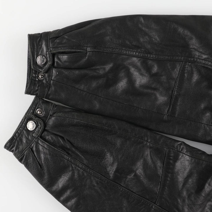 Pierre Cardin padded leather flight jacket, men's size XL Faux leather black type Vintage Second Hand