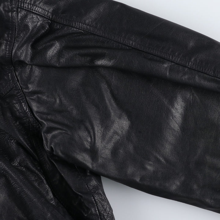 DINOSAURIO Padded Leather Blouson, Men's Size XL unclear black type Vintage Second Hand