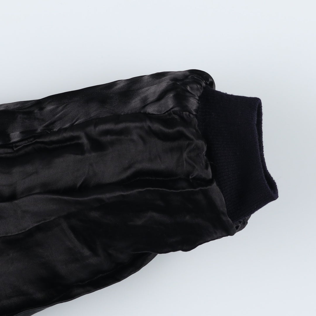 DINOSAURIO Padded Leather Blouson, Men's Size XL unclear black type Vintage Second Hand