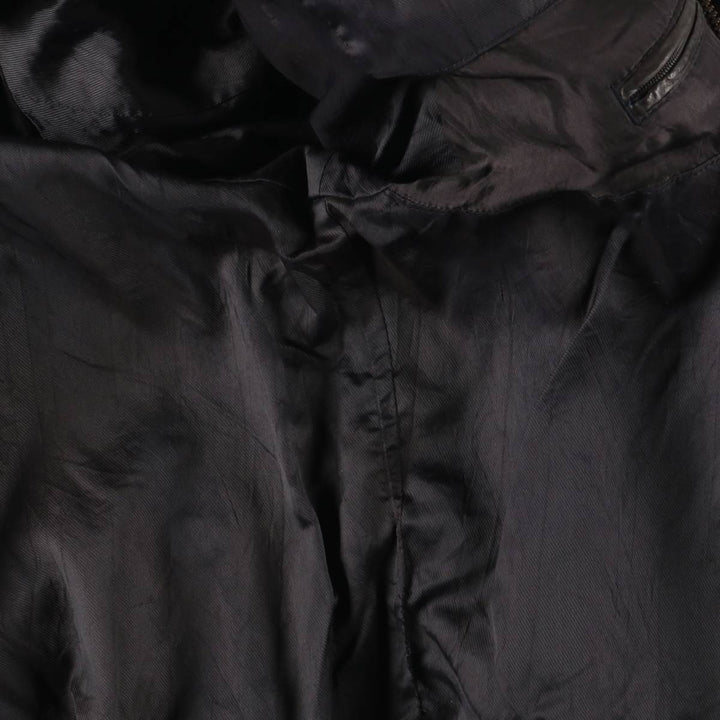 Leather blouson, men's size XL unclear brown type Vintage Second Hand