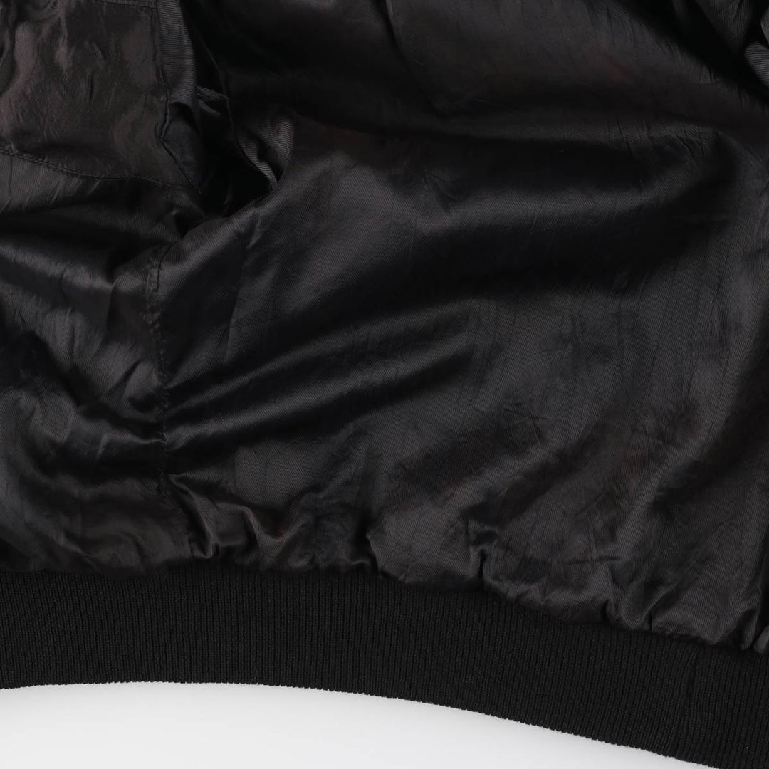 Leather blouson, men's size XL unclear brown type Vintage Second Hand