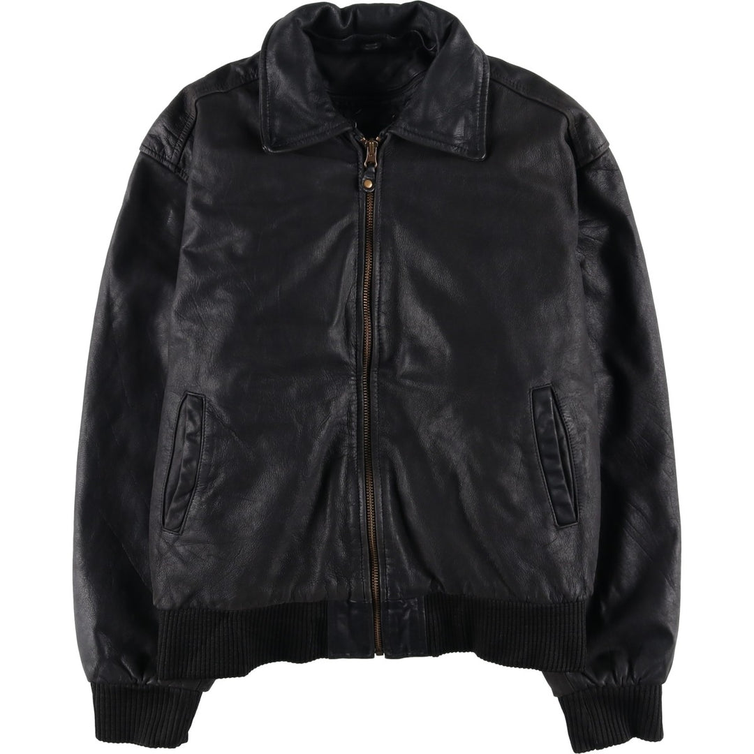 EPIDERME Swing Top Padded Leather Blouson, Men's Size L genuine leather black type Vintage Second Hand