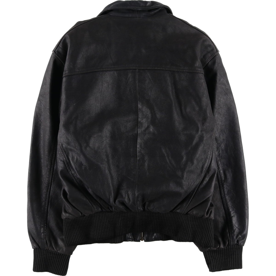 EPIDERME Swing Top Padded Leather Blouson, Men's Size L genuine leather black type Vintage Second Hand