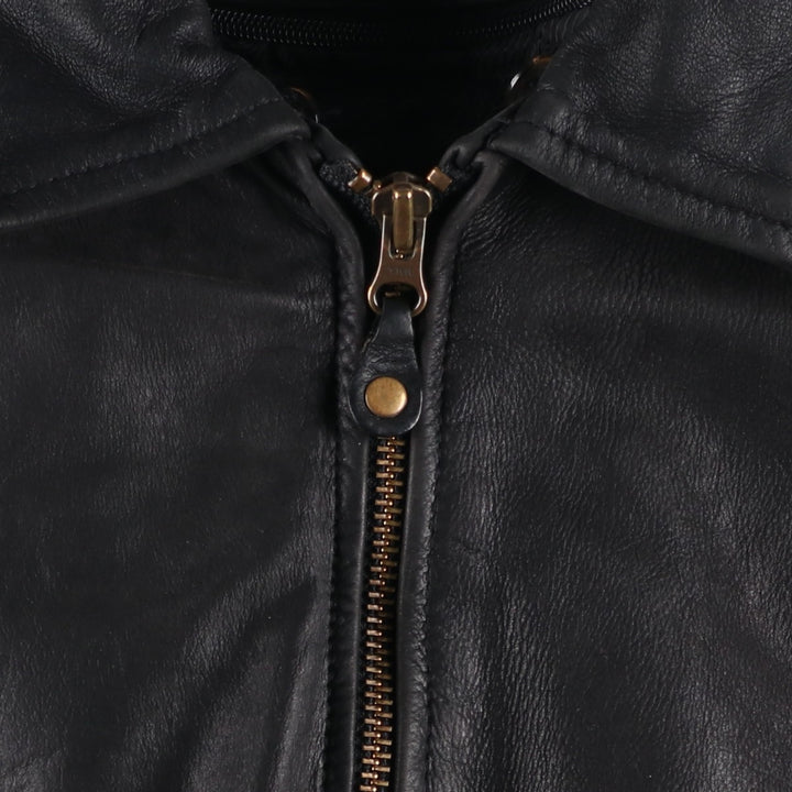 EPIDERME Swing Top Padded Leather Blouson, Men's Size L genuine leather black type Vintage Second Hand