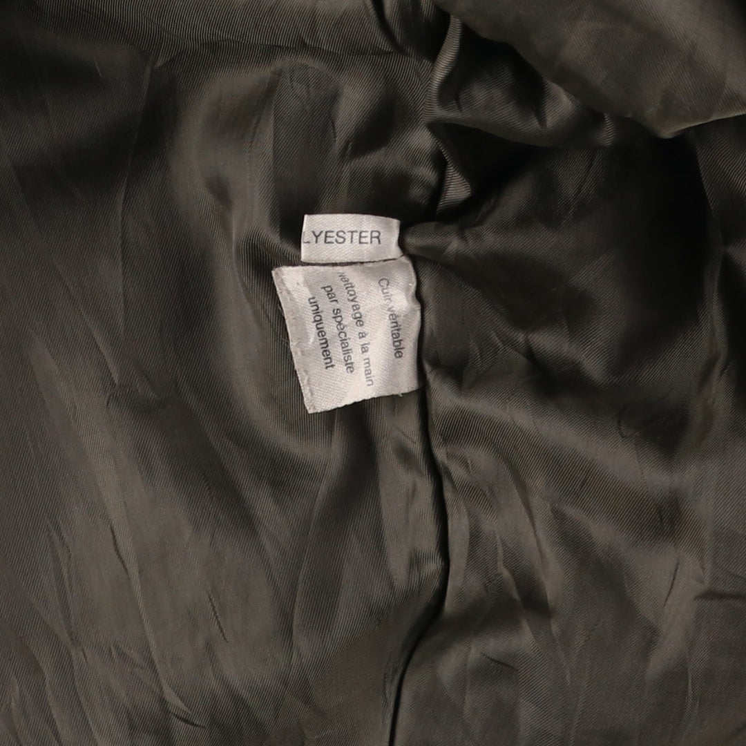 MacDouglas Vintage Trucker Leather Jacket, Men's Size L genuine leather brown type Vintage Second Hand