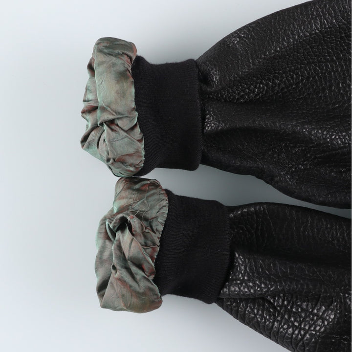 JOGI Leather Blouson, Men's Size L unclear black type Vintage Second Hand