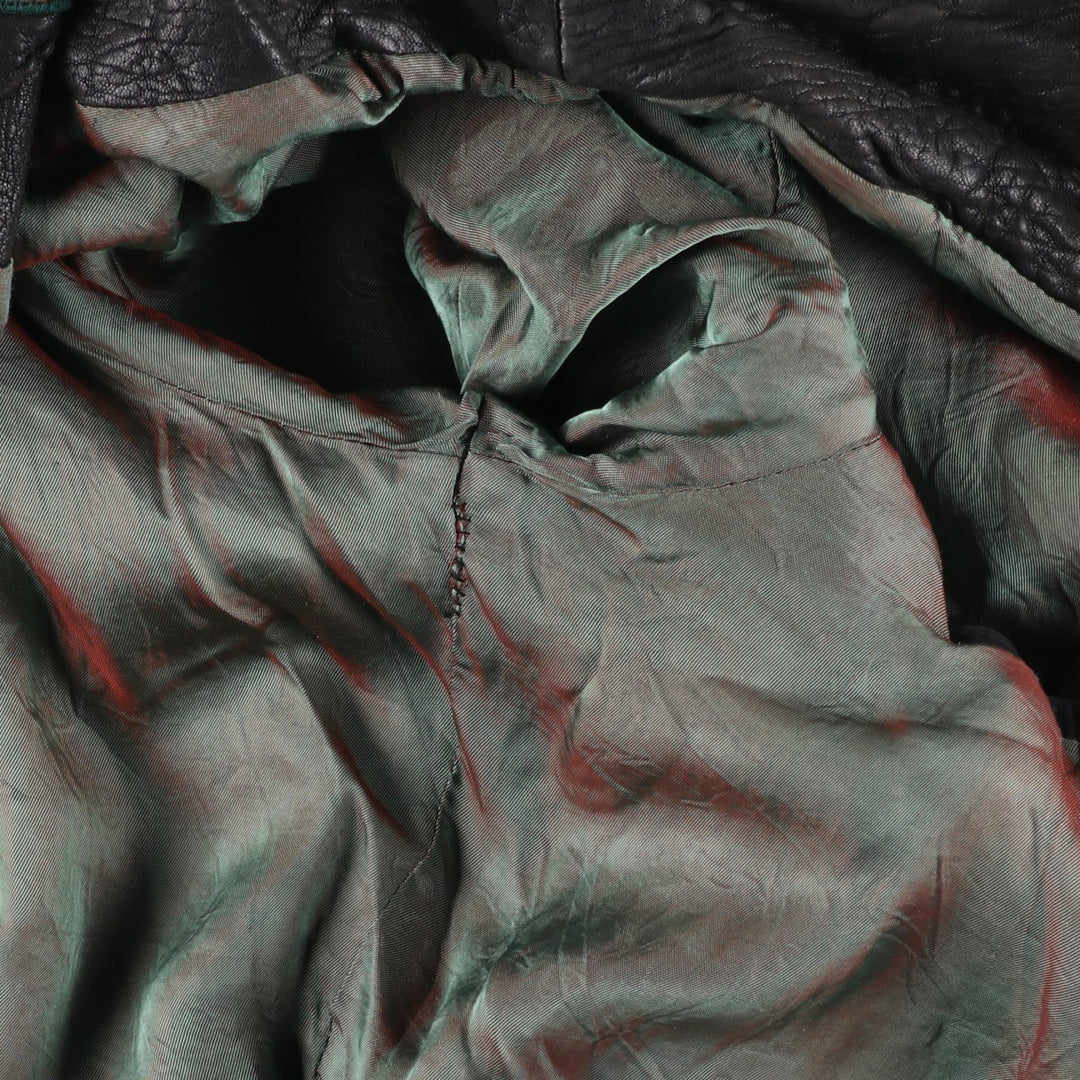 JOGI Leather Blouson, Men's Size L unclear black type Vintage Second Hand