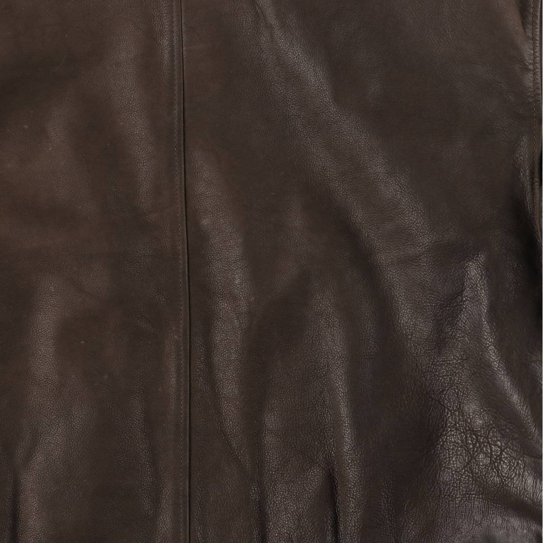 Vintage Rover and Lakers swing-top leather jacket, men's size XL unclear brown type Vintage Second Hand