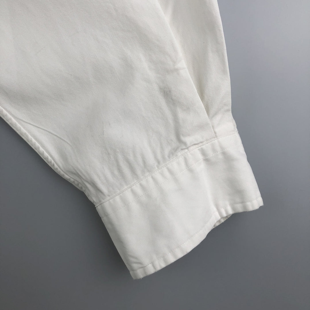 Ralph Lauren BLAKE long sleeve button down shirt, men's size XXL cotton white type Vintage Second Hand