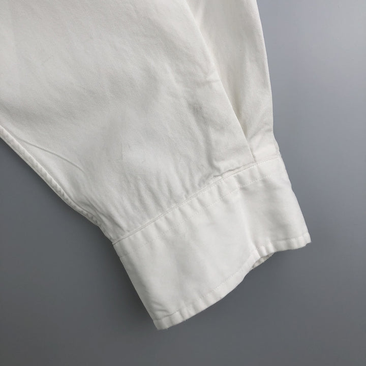 Ralph Lauren BLAKE long sleeve button down shirt, men's size XXL cotton white type Vintage Second Hand