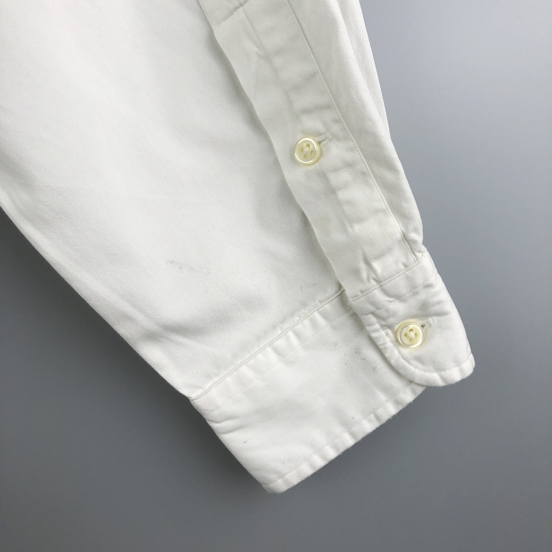 Ralph Lauren BLAKE long sleeve button down shirt, men's size XXL cotton white type Vintage Second Hand