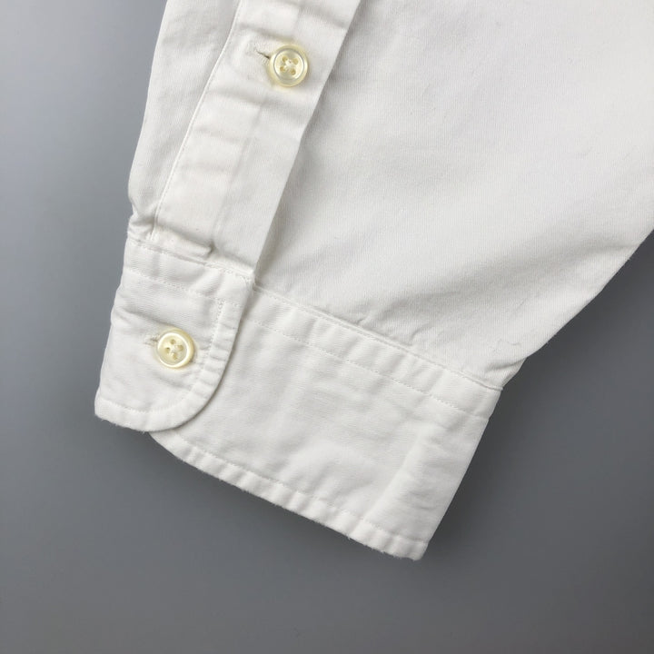 Ralph Lauren BLAKE long sleeve button down shirt, men's size XXL cotton white type Vintage Second Hand