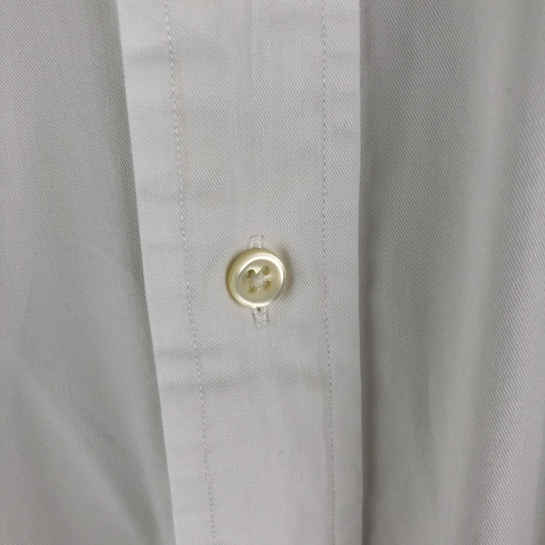 Ralph Lauren BLAKE long sleeve button down shirt, men's size L cotton white type Vintage Second Hand