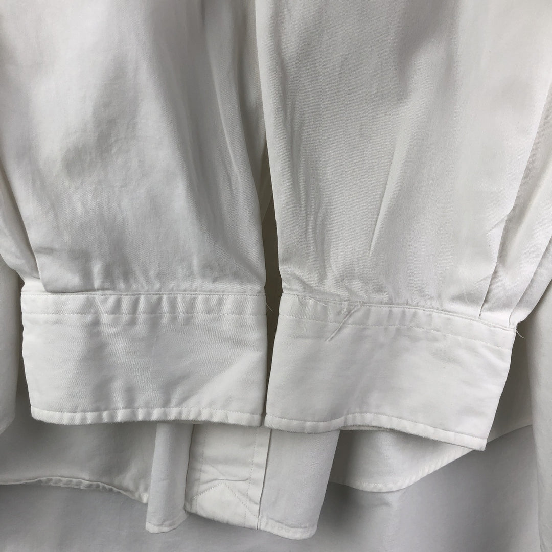 Ralph Lauren BLAKE long sleeve button down shirt, men's size L cotton white type Vintage Second Hand