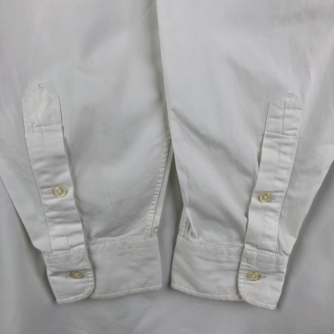 Ralph Lauren BLAKE long sleeve button down shirt, men's size L cotton white type Vintage Second Hand