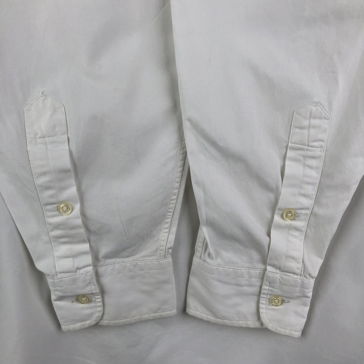 Ralph Lauren BLAKE long sleeve button down shirt, men's size L cotton white type Vintage Second Hand