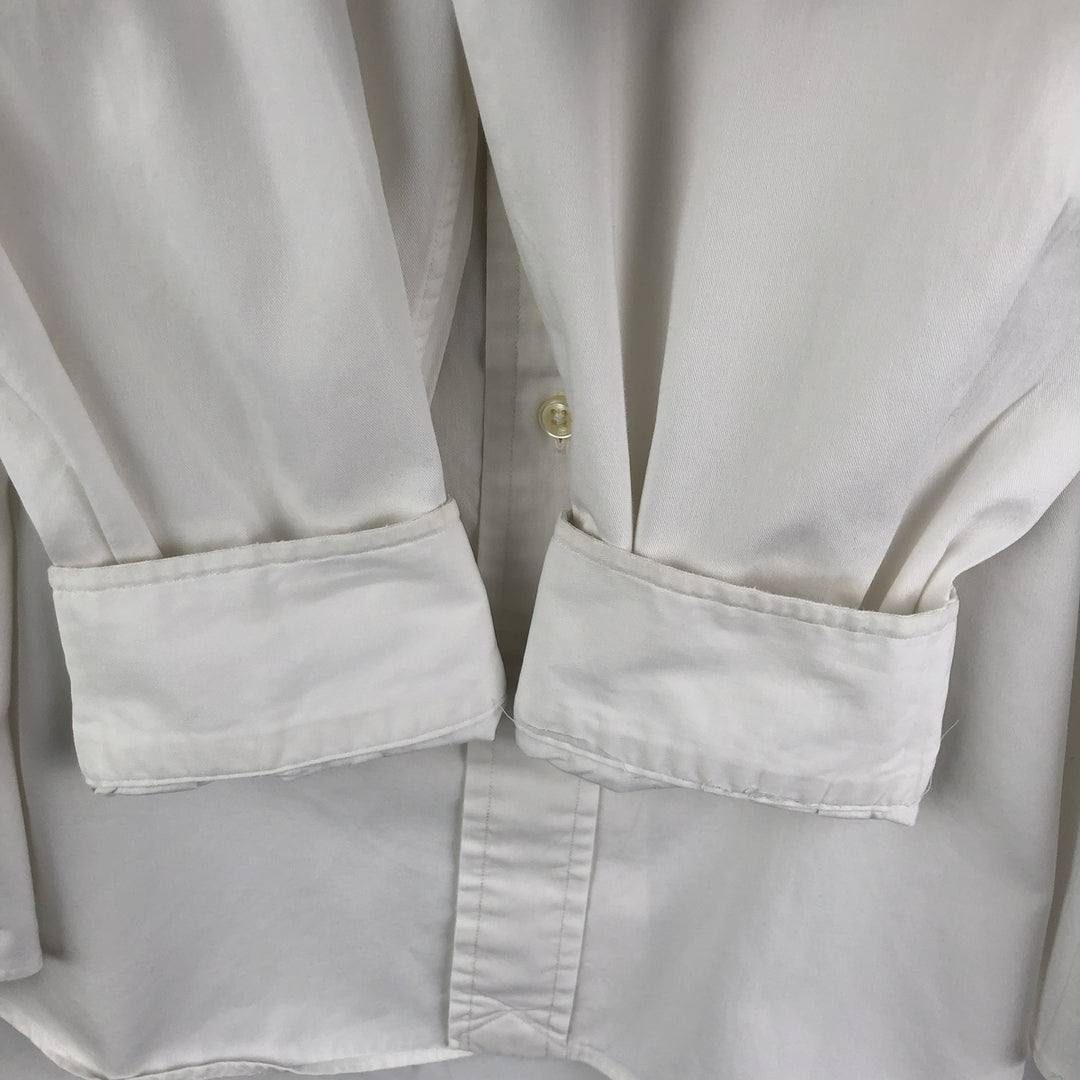 Ralph Lauren BLAKE long sleeve button down shirt, men's size L cotton white type Vintage Second Hand