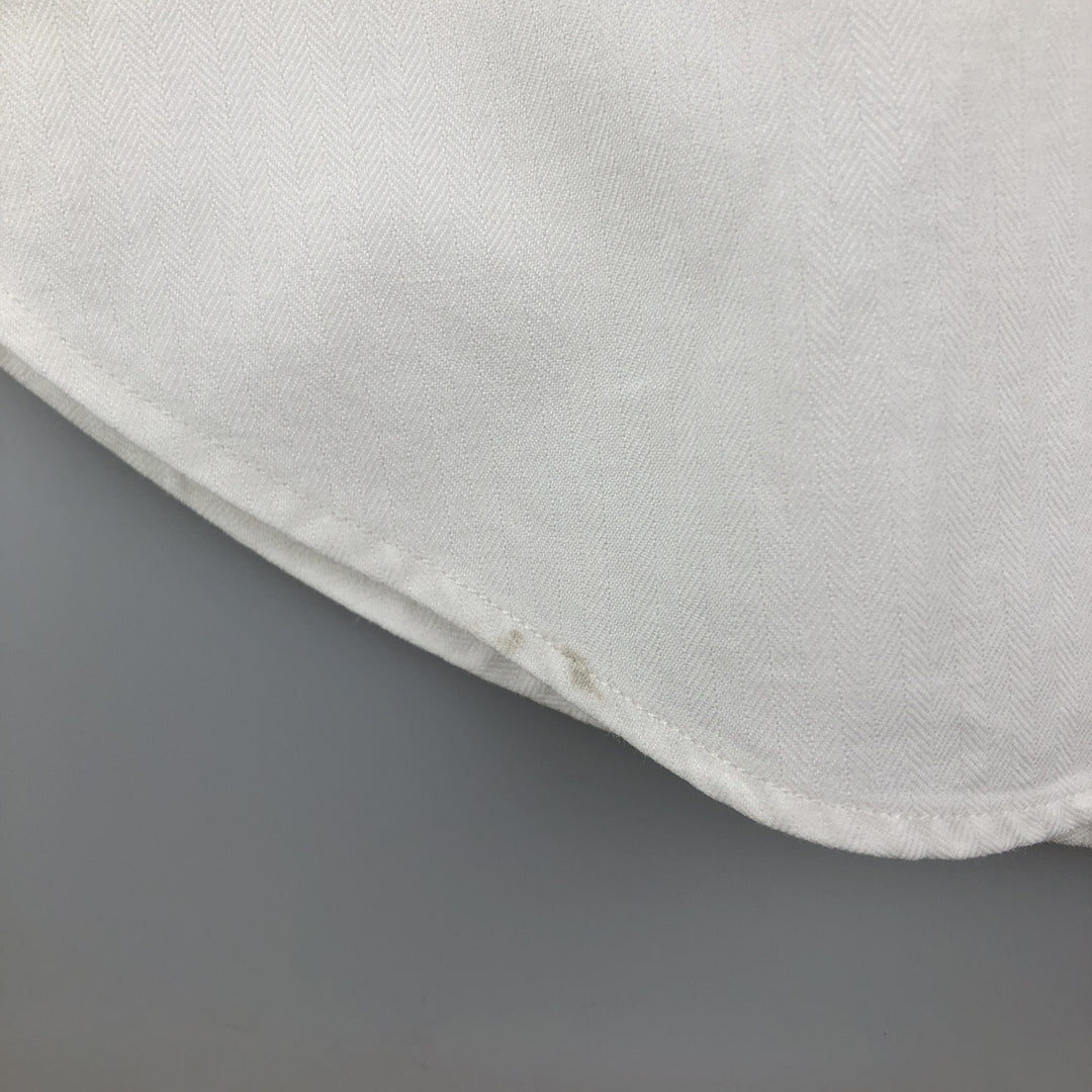 Ralph Lauren POLO by Ralph Lauren ANDREW long sleeve cotton shirt, men's size L cotton white type Vintage Second Hand