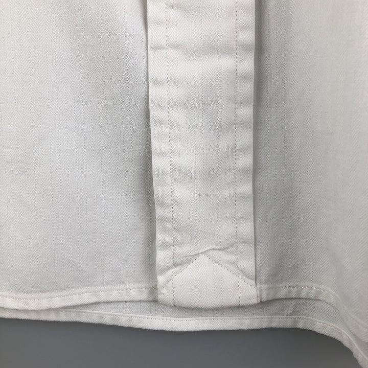Ralph Lauren POLO by Ralph Lauren ANDREW long sleeve cotton shirt, men's size L cotton white type Vintage Second Hand
