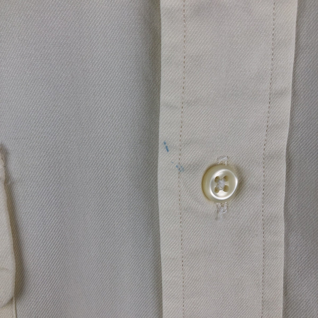Ralph Lauren POLO by Ralph Lauren WHITFIELD long-sleeved cotton shirt, men's size XL cotton unbleached Vintage Second Hand