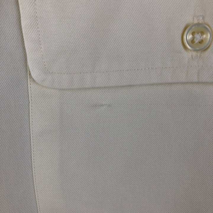 Ralph Lauren POLO by Ralph Lauren WHITFIELD long-sleeved cotton shirt, men's size XL cotton unbleached Vintage Second Hand