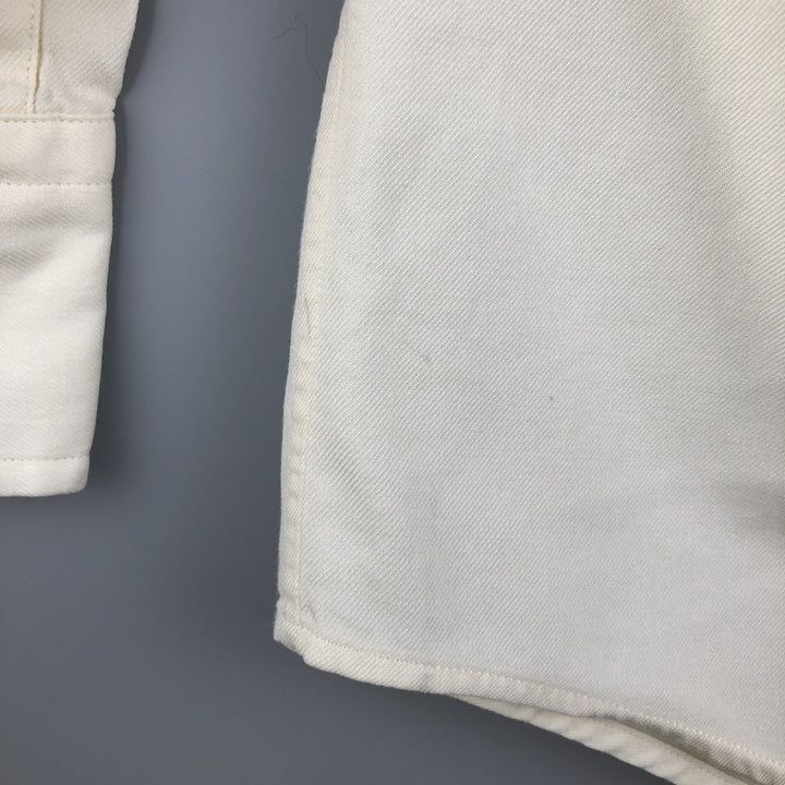 Ralph Lauren POLO by Ralph Lauren WHITFIELD long-sleeved cotton shirt, men's size XL cotton unbleached Vintage Second Hand
