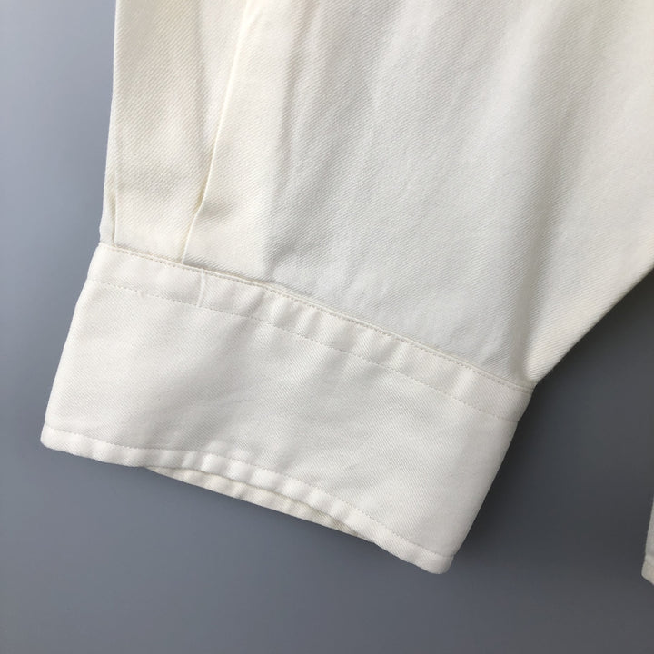 Ralph Lauren POLO by Ralph Lauren WHITFIELD long-sleeved cotton shirt, men's size XL cotton unbleached Vintage Second Hand