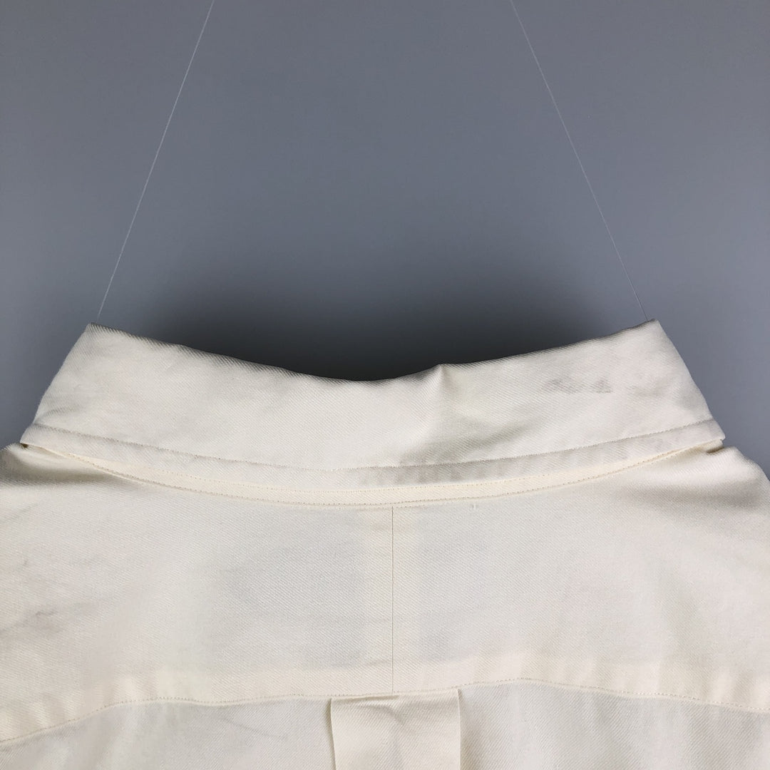 Ralph Lauren POLO by Ralph Lauren WHITFIELD long-sleeved cotton shirt, men's size XL cotton unbleached Vintage Second Hand