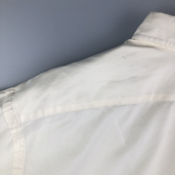 Ralph Lauren POLO by Ralph Lauren WHITFIELD long-sleeved cotton shirt, men's size XL cotton unbleached Vintage Second Hand