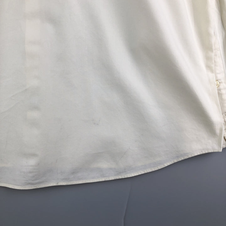 Ralph Lauren POLO by Ralph Lauren WHITFIELD long-sleeved cotton shirt, men's size XL cotton unbleached Vintage Second Hand
