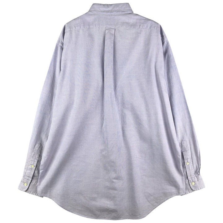 Ralph Lauren YARMOUTH long sleeve button down shirt, men's size L cotton Blue type light blue Vintage Second Hand