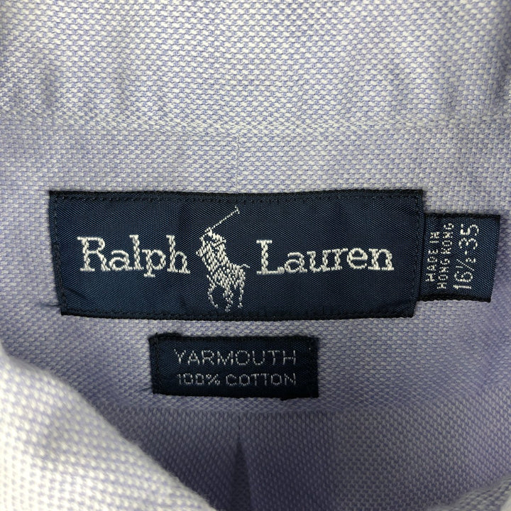 Ralph Lauren YARMOUTH long sleeve button down shirt, men's size L cotton Blue type light blue Vintage Second Hand