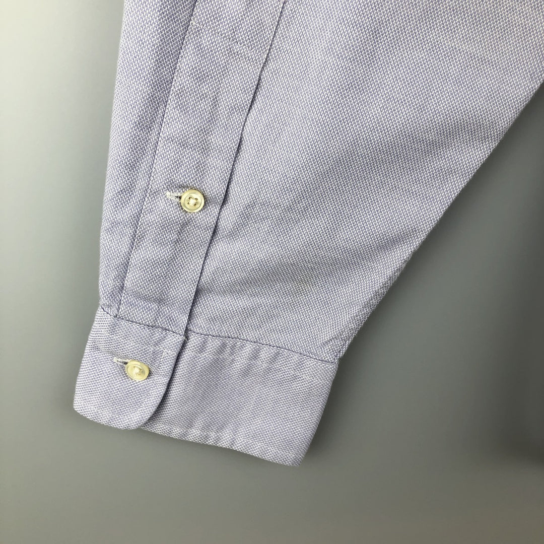 Ralph Lauren YARMOUTH long sleeve button down shirt, men's size L cotton Blue type light blue Vintage Second Hand