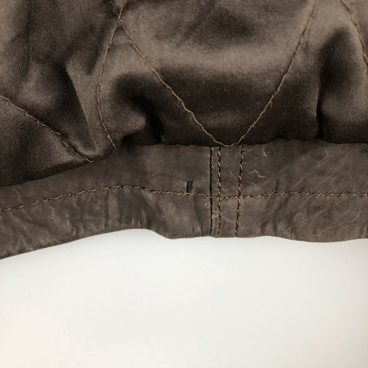 MIRAGE Vintage Leather Blouson, Men's Size L genuine leather brown type Vintage Second Hand