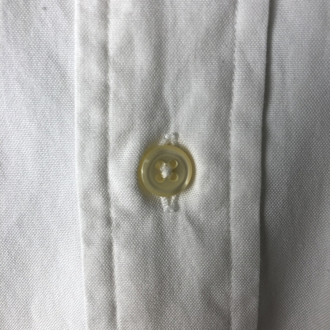 Ralph Lauren YARMOUTH long sleeve button down shirt, men's size L cotton white type Vintage Second Hand