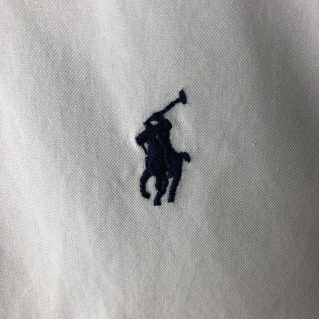 Ralph Lauren YARMOUTH long sleeve button down shirt, men's size L cotton white type Vintage Second Hand