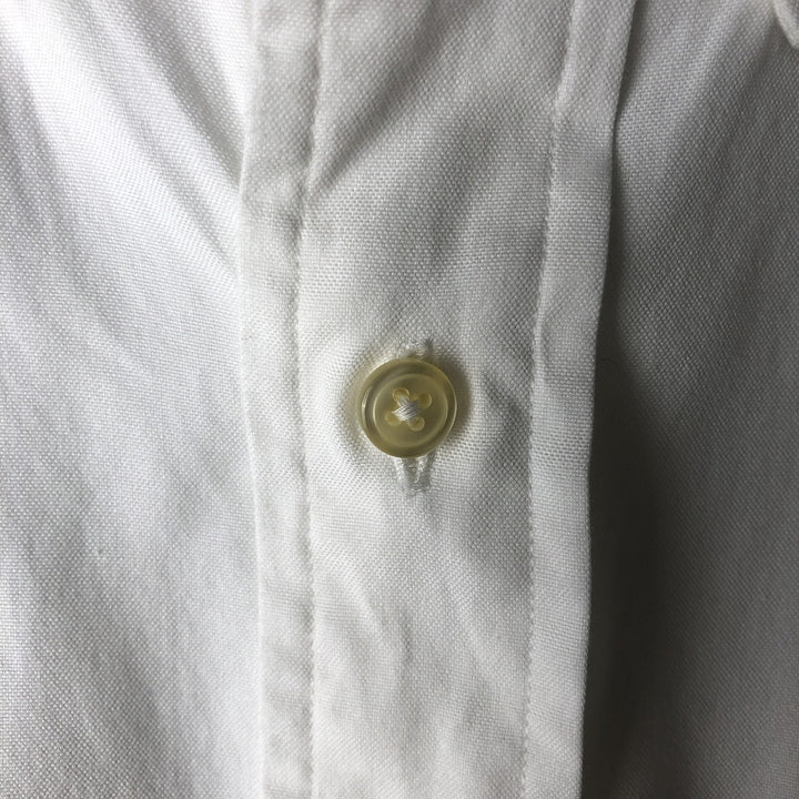 Ralph Lauren YARMOUTH long sleeve button down shirt, men's size L cotton white type Vintage Second Hand
